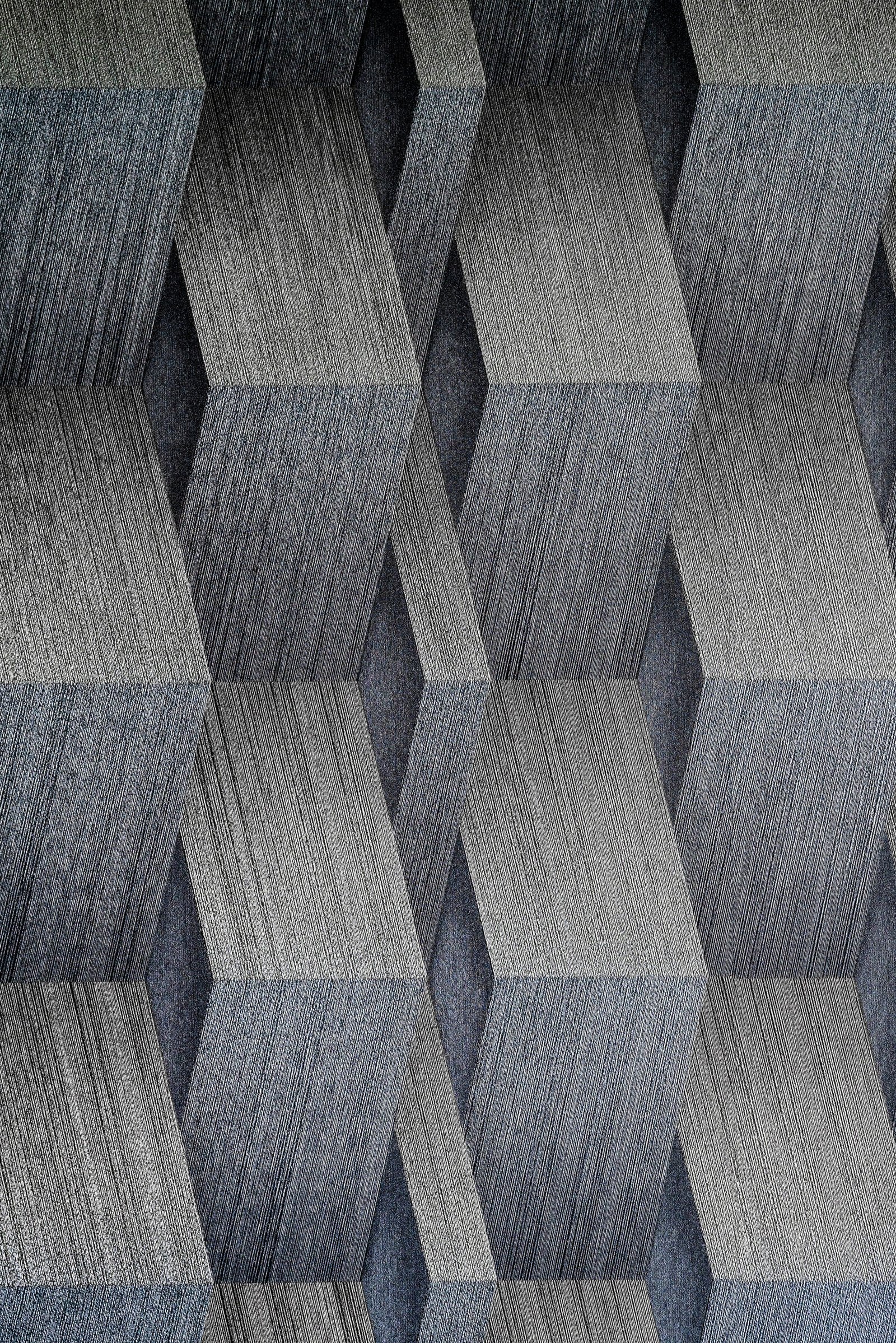 Close-up of black geometric shapes, abstract background